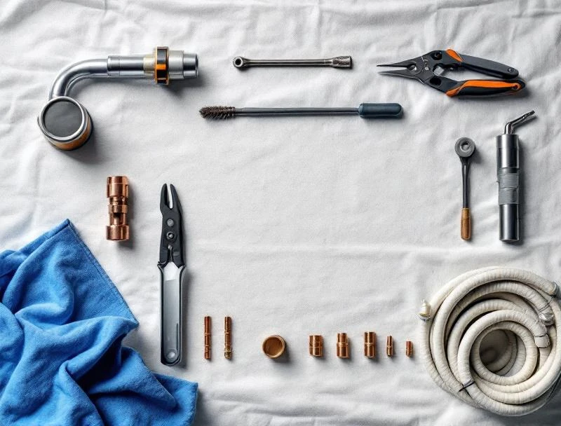 Professional burst pipe repair tools — torch, solder, fittings, and PEX expansion gear for Chattanooga emergency service
